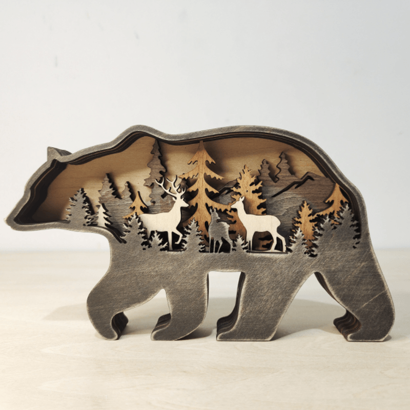 Avelena | 3D Kreative Holz Tier Schnitzerei Handwerk Geschenk