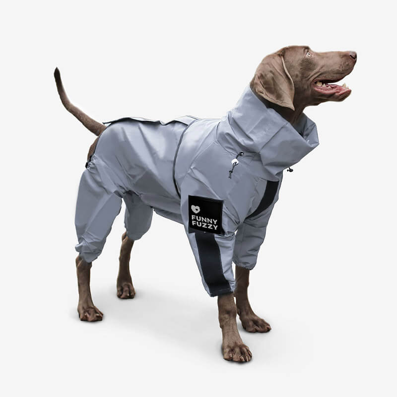 Avelena | Reflektierender Allwetter wasserdichter cooler Hundezubehör Regenmantel