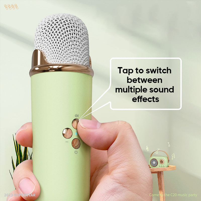 Avelena | Tragbarer Bluetooth-Lautsprecher mit kabellosem Mikrofon