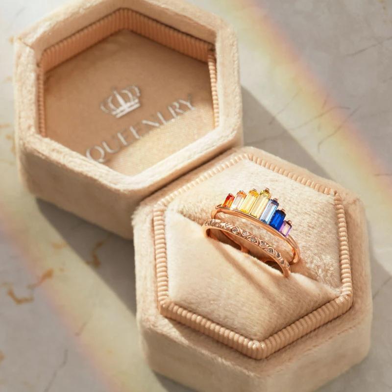 Avelena | Regenbogen Micro Diamond Ring