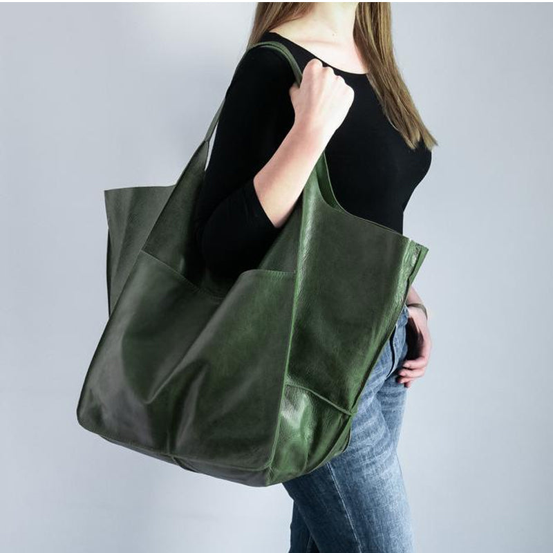 Avelena | Übergroße Weekender-Handtaschen Aus Leder