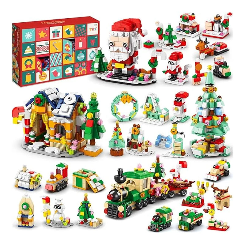 Avelena | Weihnachts-Adventskalender-Überraschungsbaustein-Set