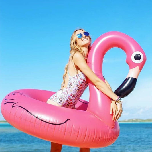 Avelena | Aufblasbarer Flamingo-Pool-Schwimmring