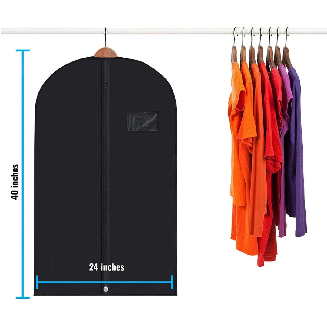 Avelena | 5 Premium Kleidersäcke - Mit durchsichtiger Fenster, wasserabweisend - 40"/54" Zoll