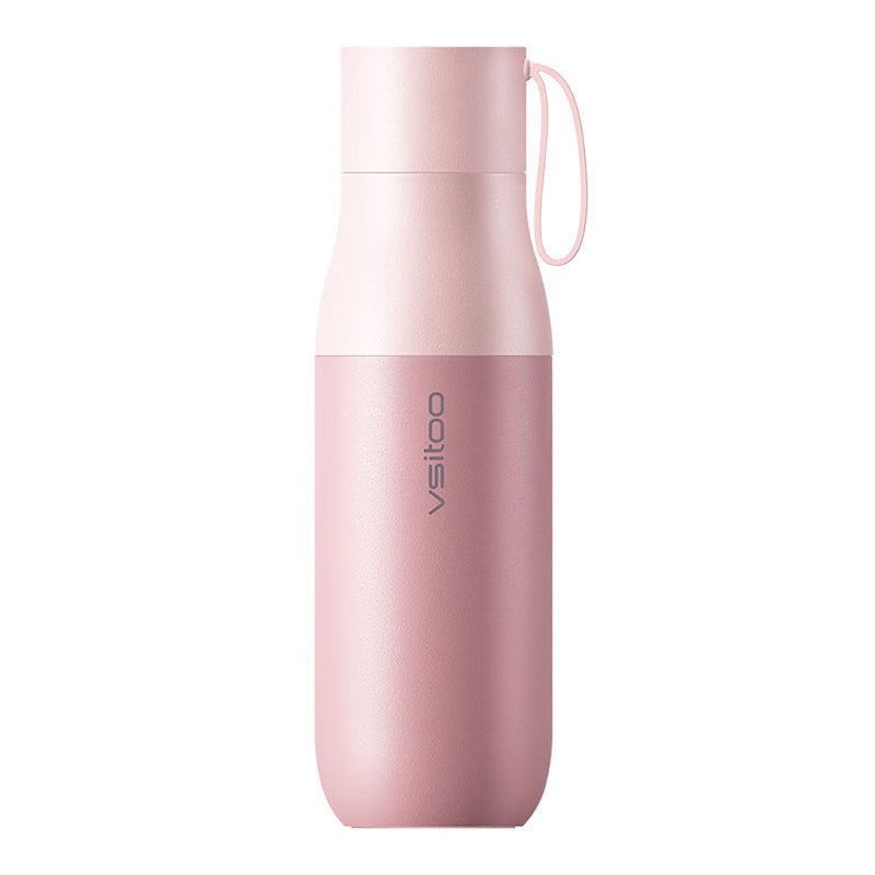 Avelena | 450ml Smart-Wasserflasche, mit 24-Stunden-Isolierung, Temperaturanzeige, Wasserqualitätsprüfung und magnetischem Laden, für Zuhause, Büro, Sport und Reisen