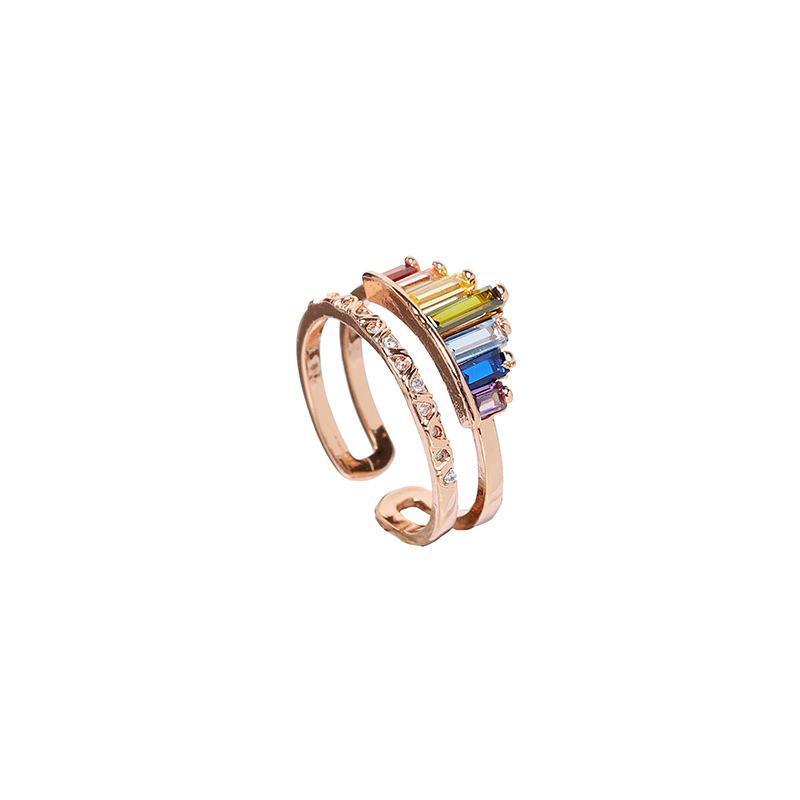 Avelena | Regenbogen Micro Diamond Ring