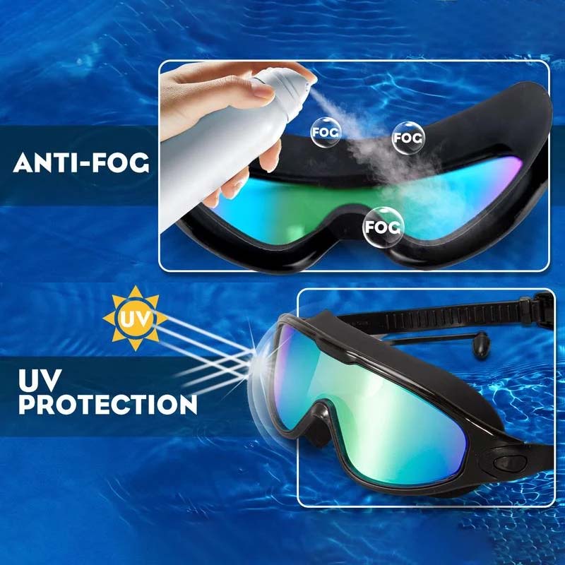 Avelena | Weitwinkel-Schwimmbrille mit Antibeschlag-Effekt