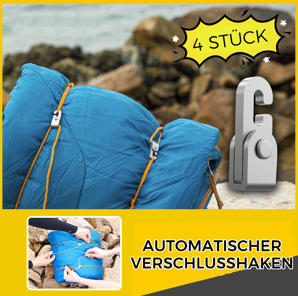 Avelena | Zelt automatischer Verschlusshaken(4 Stück/Packung)
