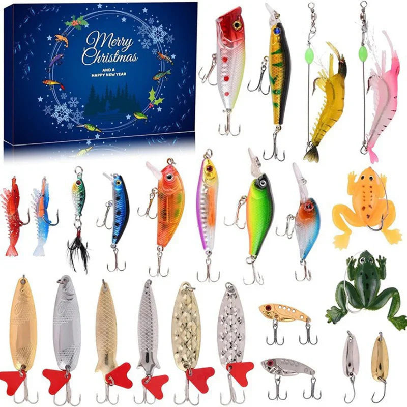 Avelena | 24 Tage Weihnachts-Countdown Fischzubehör-Set