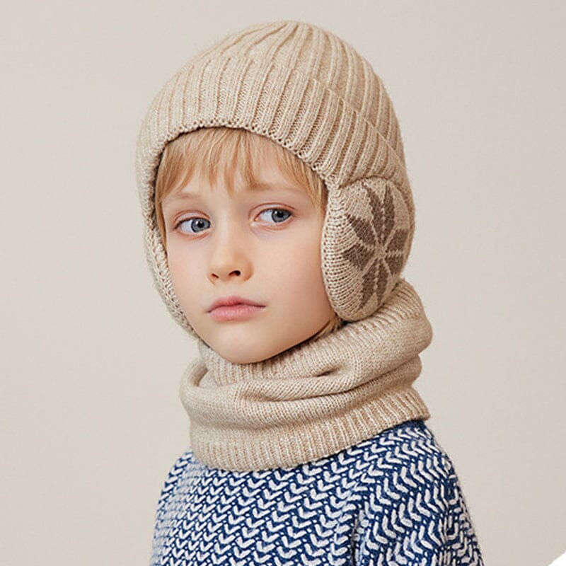 Avelena | Winter Beanie Mütze Schal Sets Warme Strickmütze