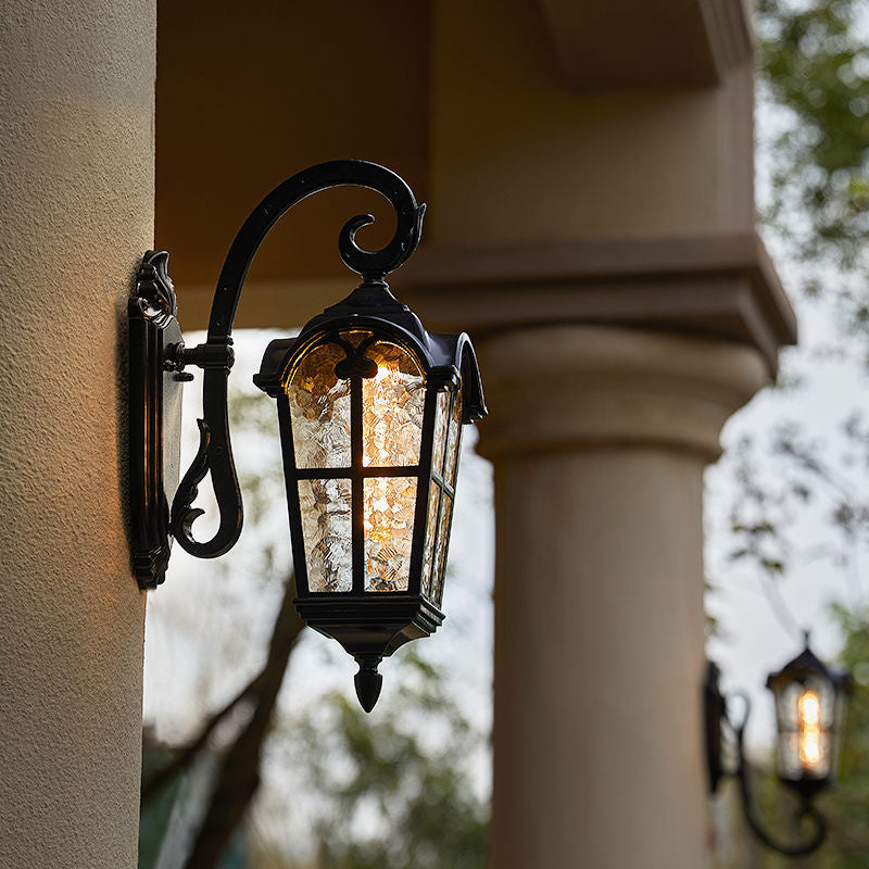 Avelena | Solar Waterproof Outdoor Wall Light | Vintage Design mit Fernbedienung für Veranda, Terrasse & Garten Verwendung
