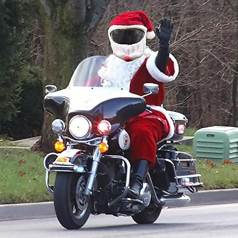 Avelena | Weihnachtsmann Motorradhelm Protektor