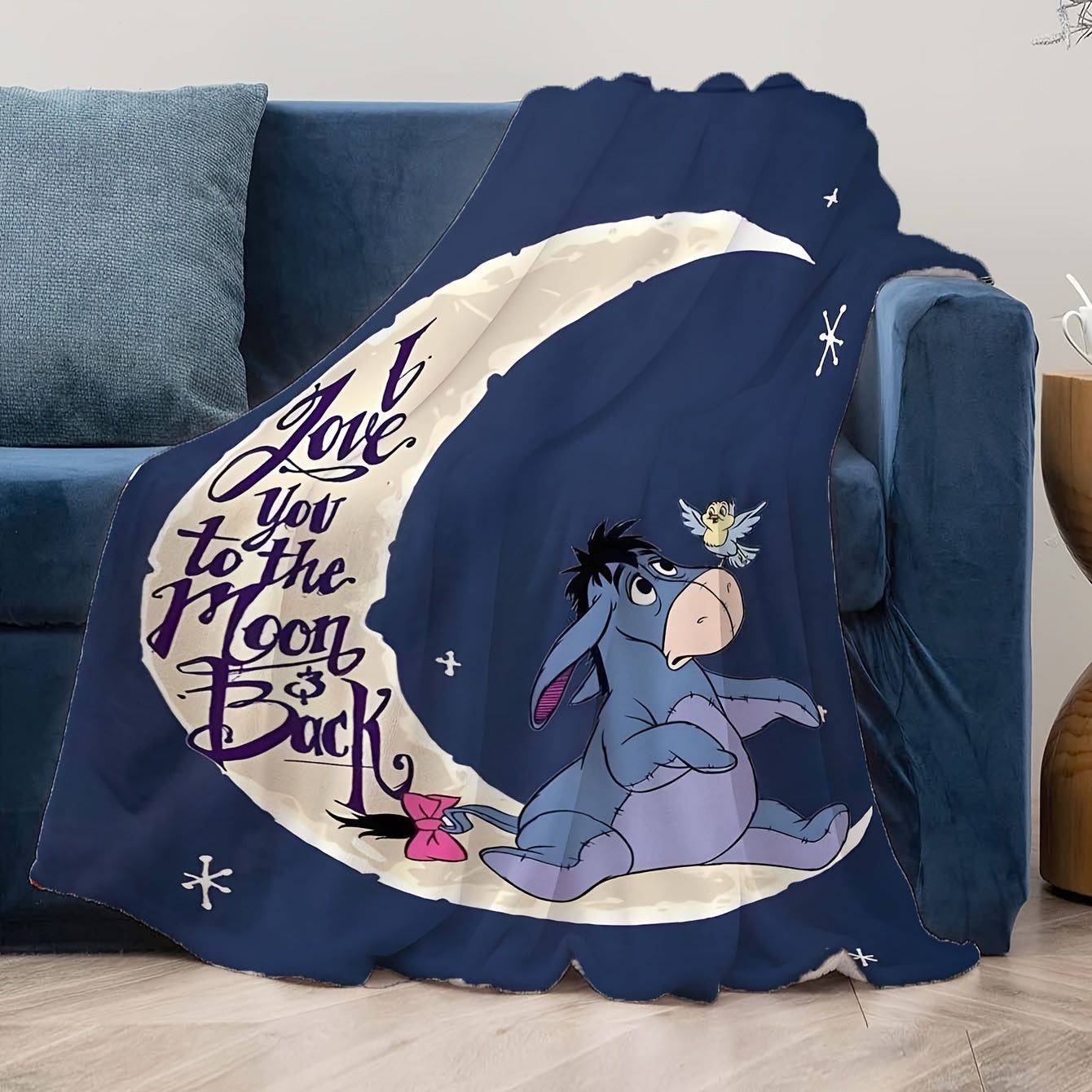 Avelena | Weiche Fleece-Decke mit Eeyore-Design - Erhältlich in mehreren Größen für alle Jahreszeiten