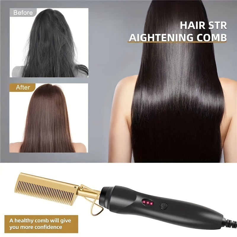 Avelena | WaveLine | Schnell erhitzender Glatt- und Lockenkamm für alle Haartypen