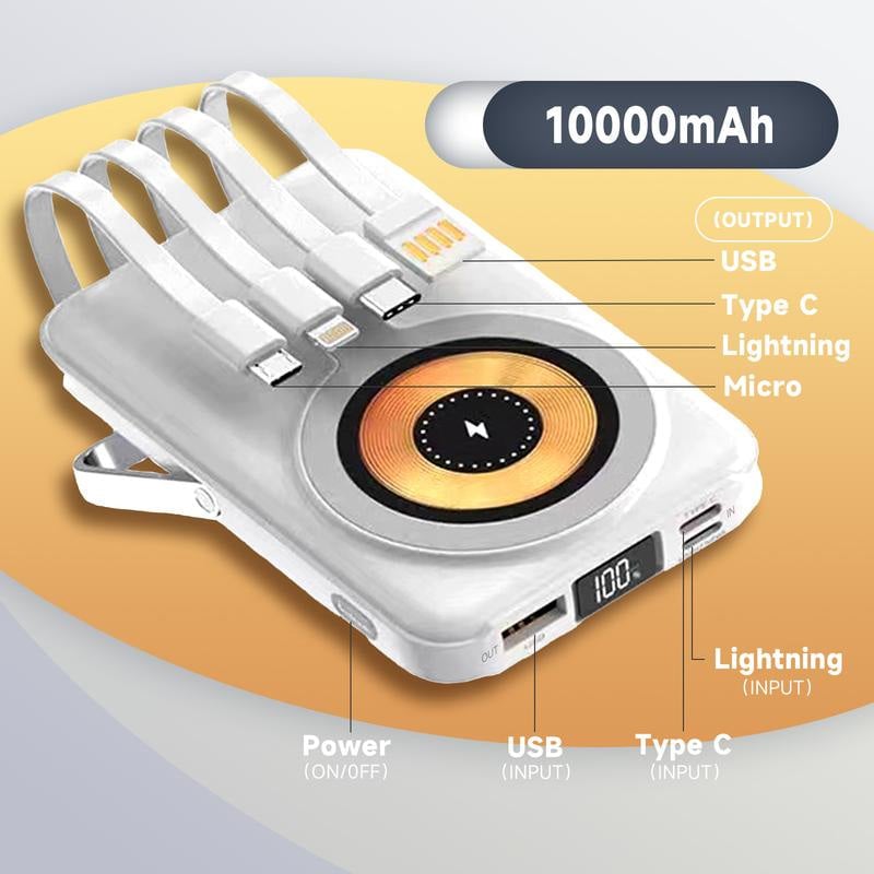 Avelena | 10000mAh Magnetische Wireless Powerbank