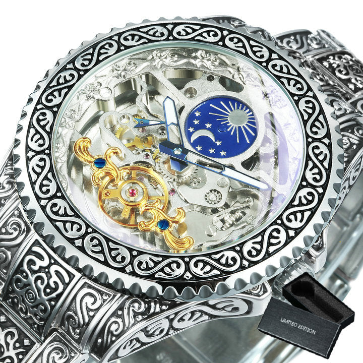 Avelena | Vintage Moon Automatikk Tourbillon Uhr