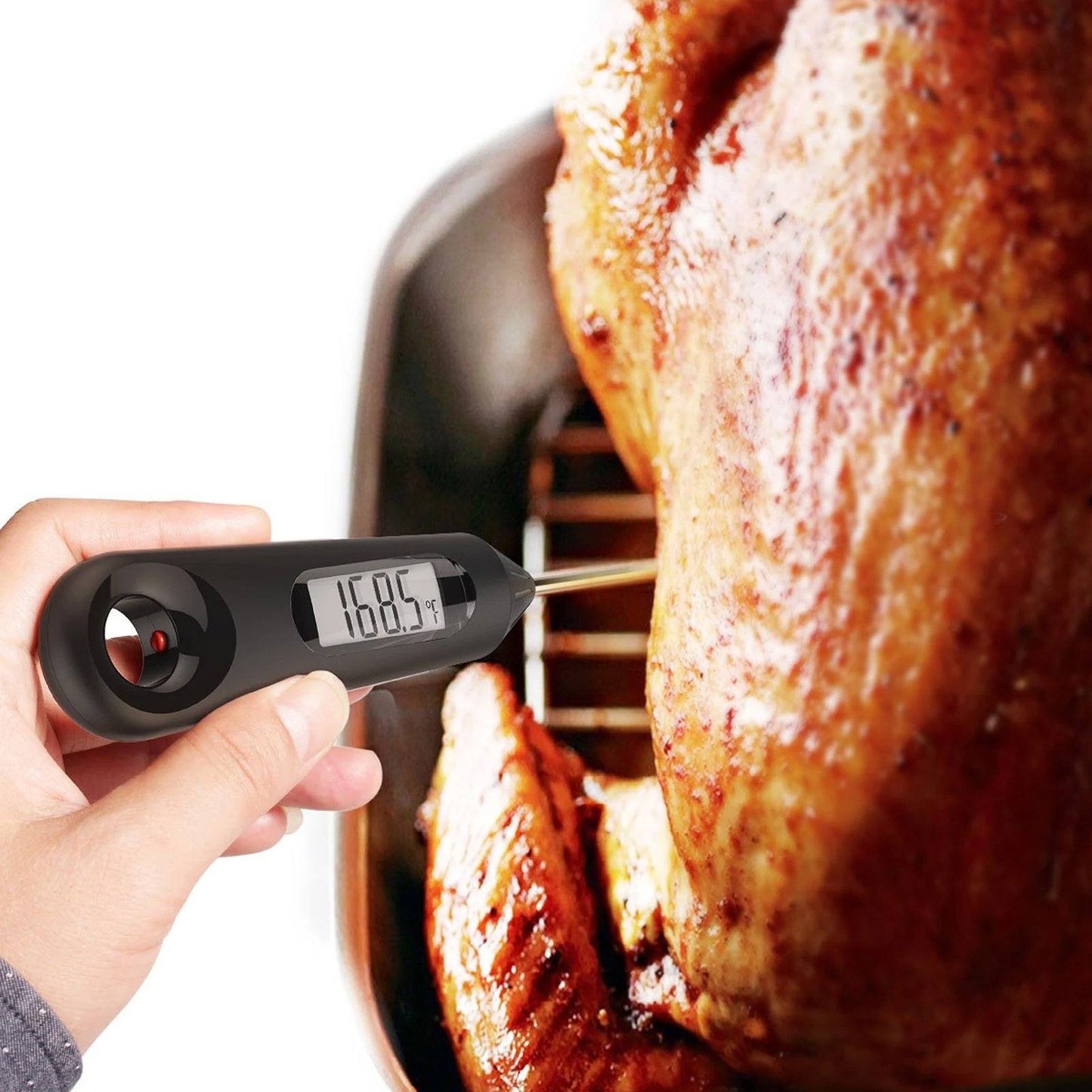 Avelena | 2-in-1 Sofort-Lese Lebensmittelthermometer und Eierbesen