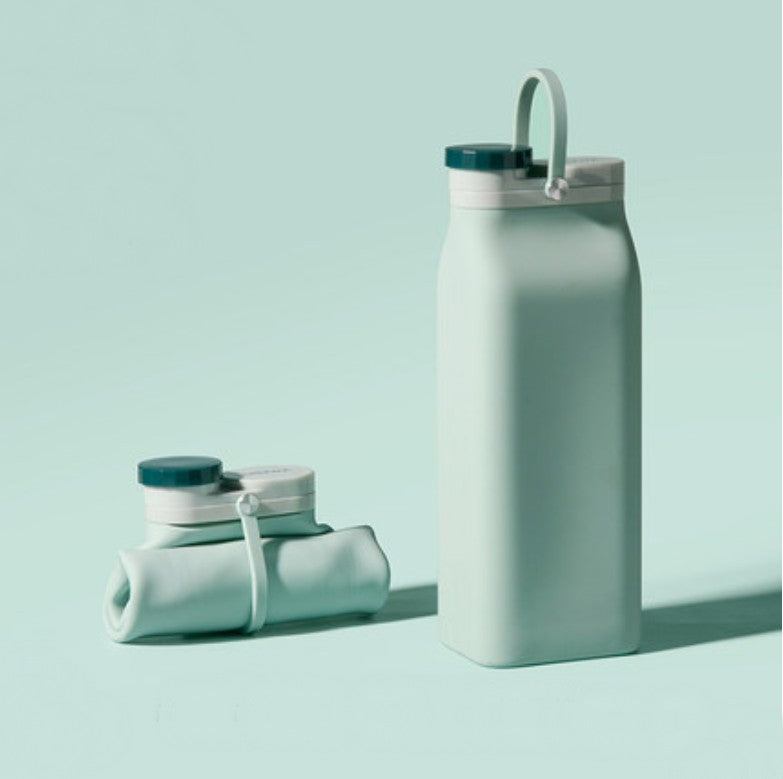 Avelena | Tragbare Silikon-Wasserflasche, mit hitzebeständigem Design, leicht zu reinigen, faltbar, große Kapazität und lebensmittelechtem Silikon, für Reisen, Sport, Camping und mehr