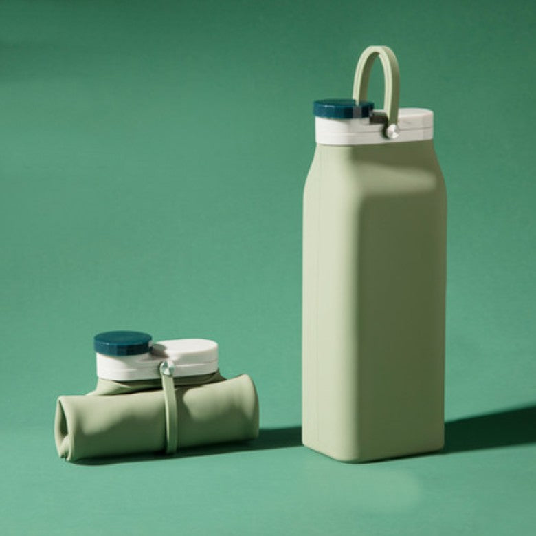 Avelena | Tragbare Silikon-Wasserflasche, mit hitzebeständigem Design, leicht zu reinigen, faltbar, große Kapazität und lebensmittelechtem Silikon, für Reisen, Sport, Camping und mehr