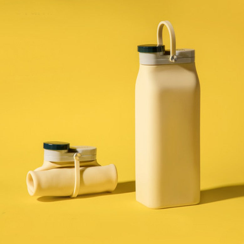 Avelena | Tragbare Silikon-Wasserflasche, mit hitzebeständigem Design, leicht zu reinigen, faltbar, große Kapazität und lebensmittelechtem Silikon, für Reisen, Sport, Camping und mehr