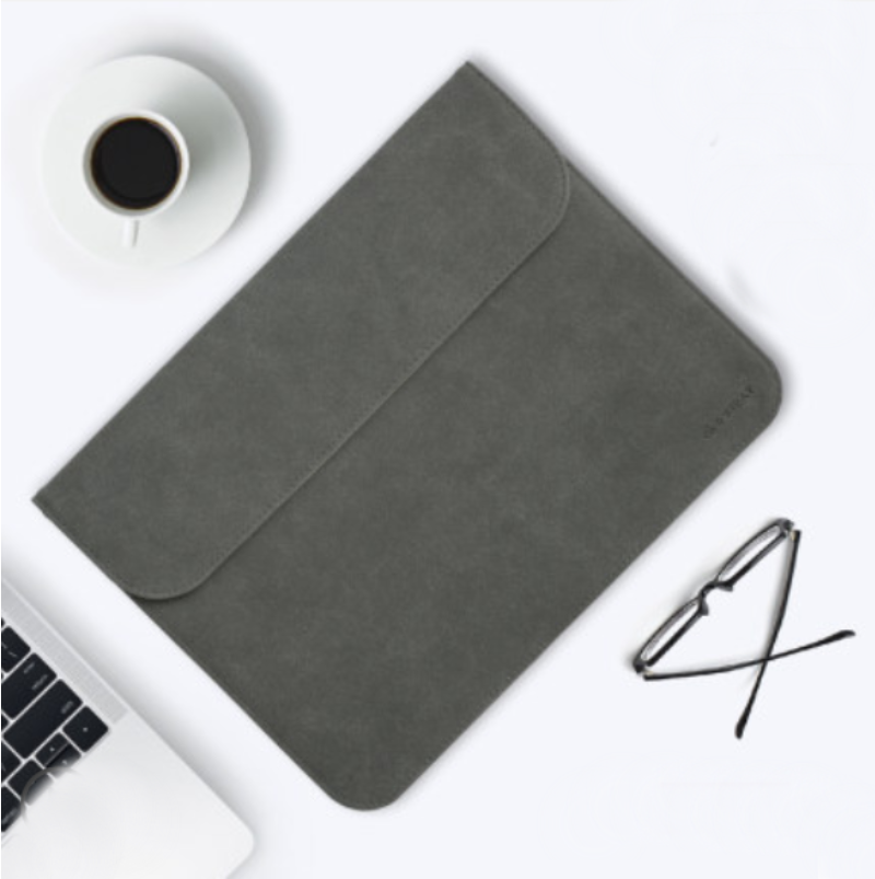 Avelena | Tragbare ultra-dünne Laptop-Hülle, mit schlankem Design, zartem Flausch und unsichtbarem Magnetverschluss