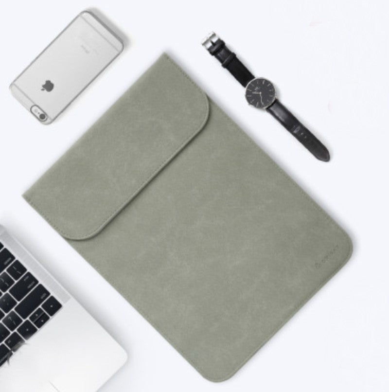 Avelena | Tragbare ultra-dünne Laptop-Hülle, mit schlankem Design, zartem Flausch und unsichtbarem Magnetverschluss