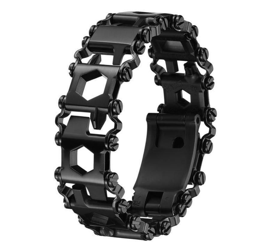 Avelena | 29-in-1 multifunktionales Edelstahl-Uhrband/-armband, mit 29 versteckten praktischen Werkzeugen, für Segeln, Reisen, Camping und Wandern