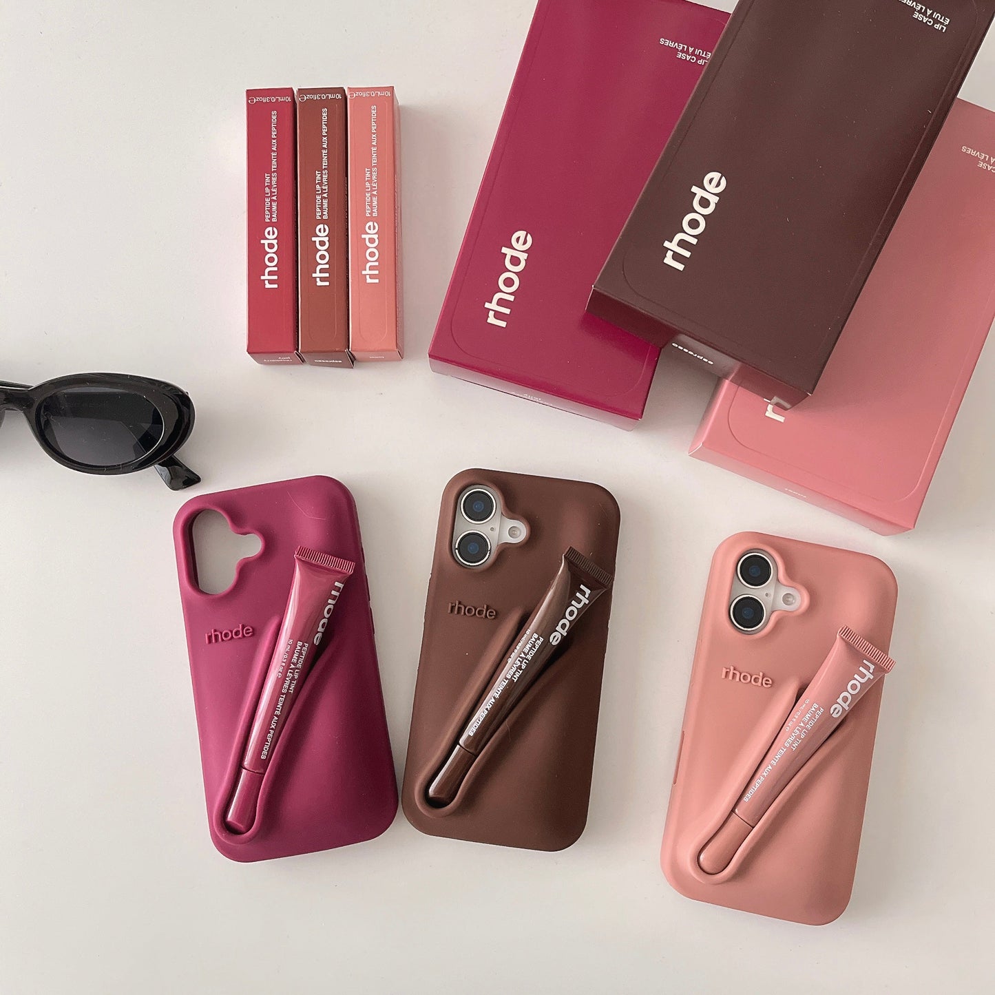 Avelena | 3D Silikon Lippenstift Handyhülle für iPhone
