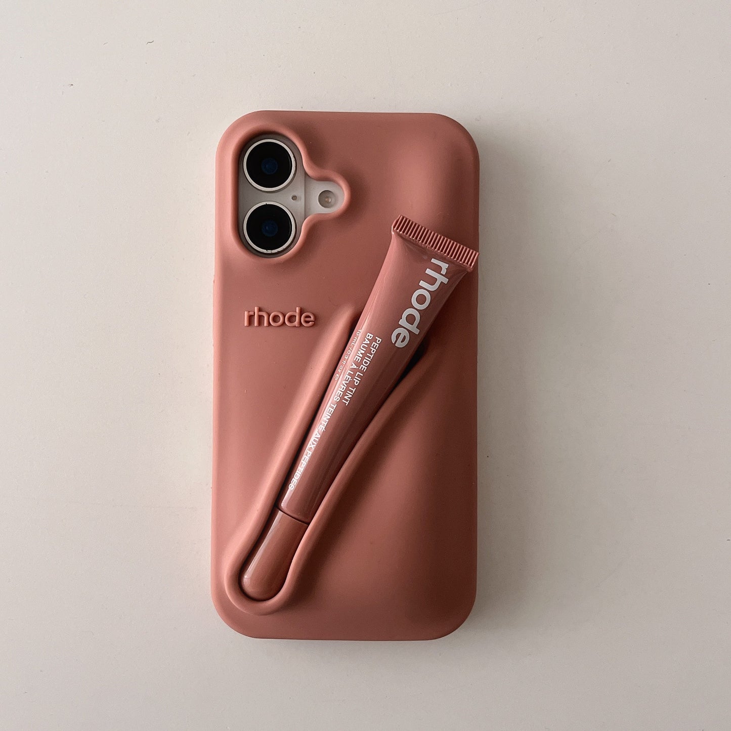 Avelena | 3D Silikon Lippenstift Handyhülle für iPhone