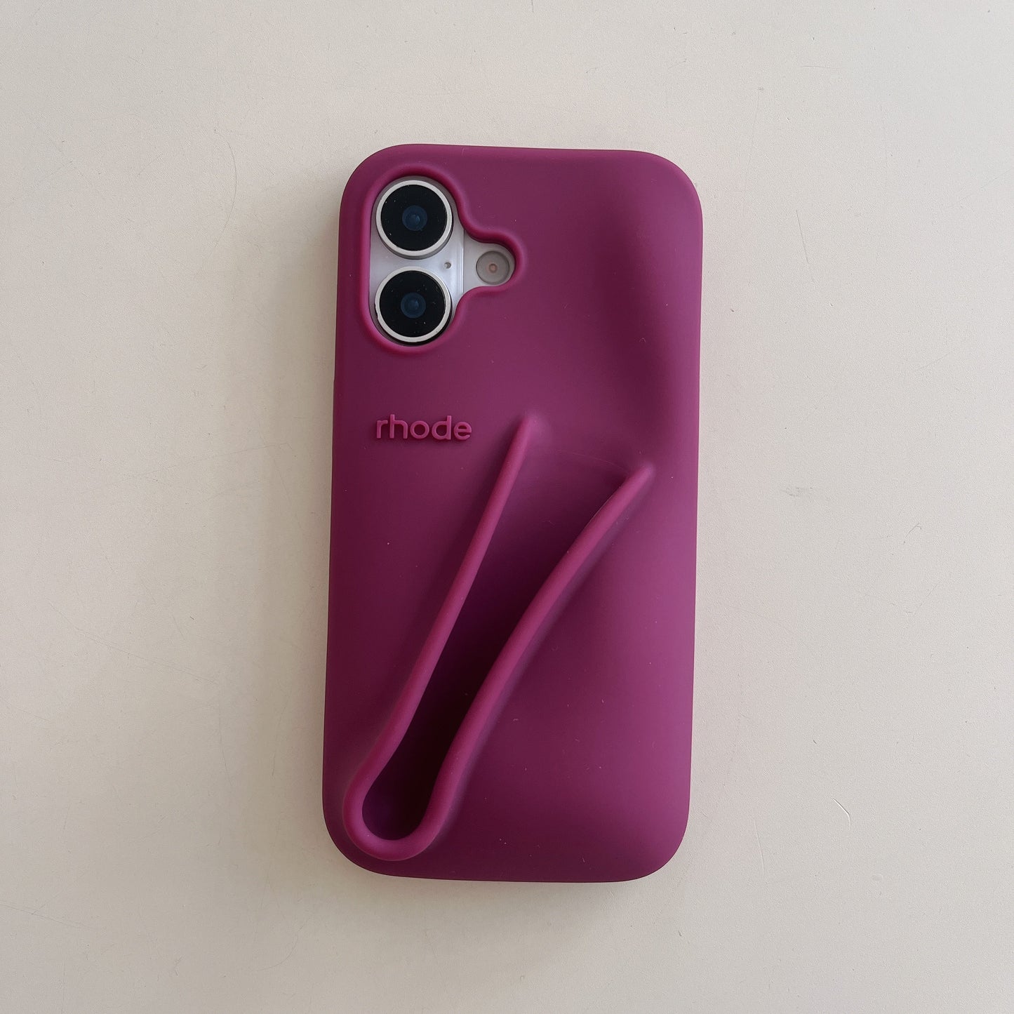 Avelena | 3D Silikon Lippenstift Handyhülle für iPhone