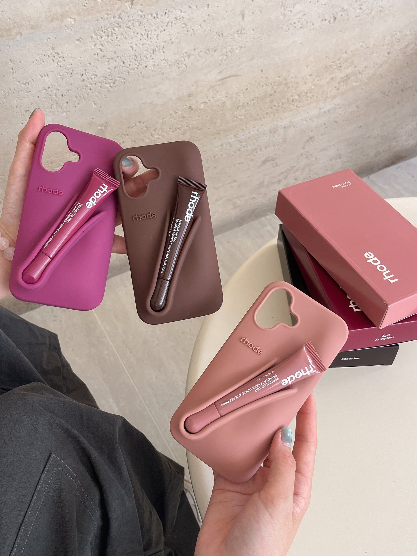 Avelena | 3D Silikon Lippenstift Handyhülle für iPhone
