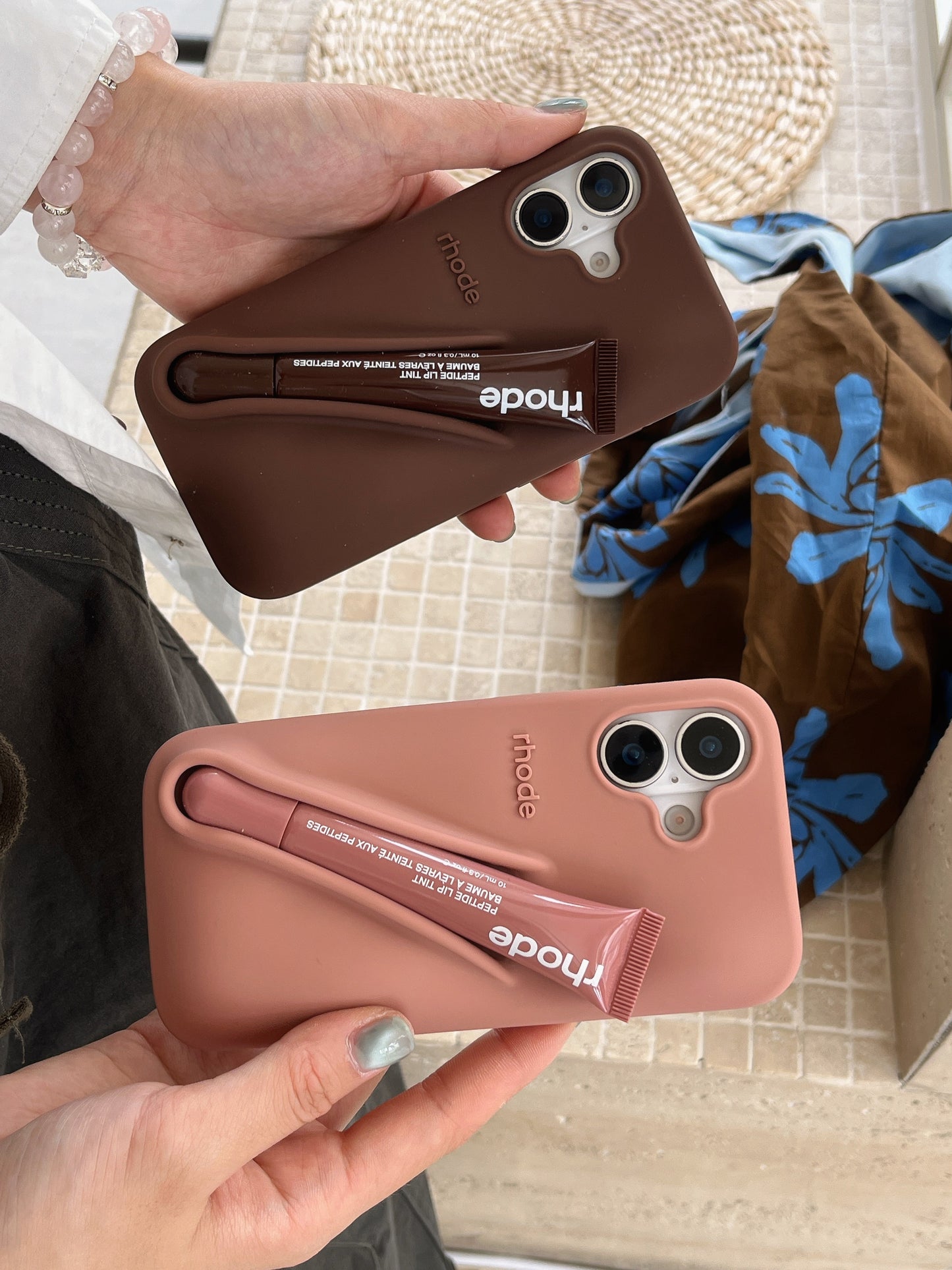 Avelena | 3D Silikon Lippenstift Handyhülle für iPhone