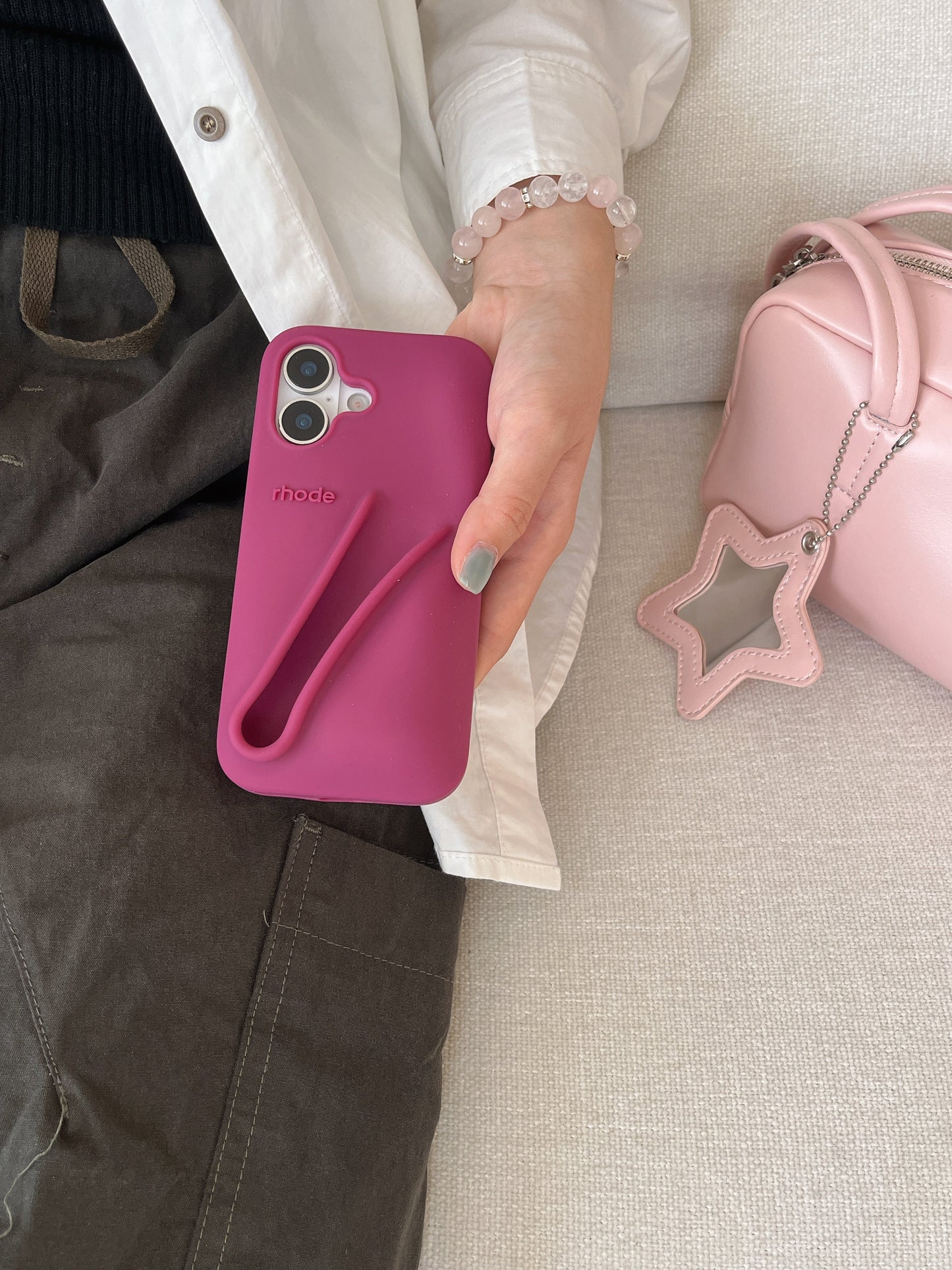 Avelena | 3D Silikon Lippenstift Handyhülle für iPhone