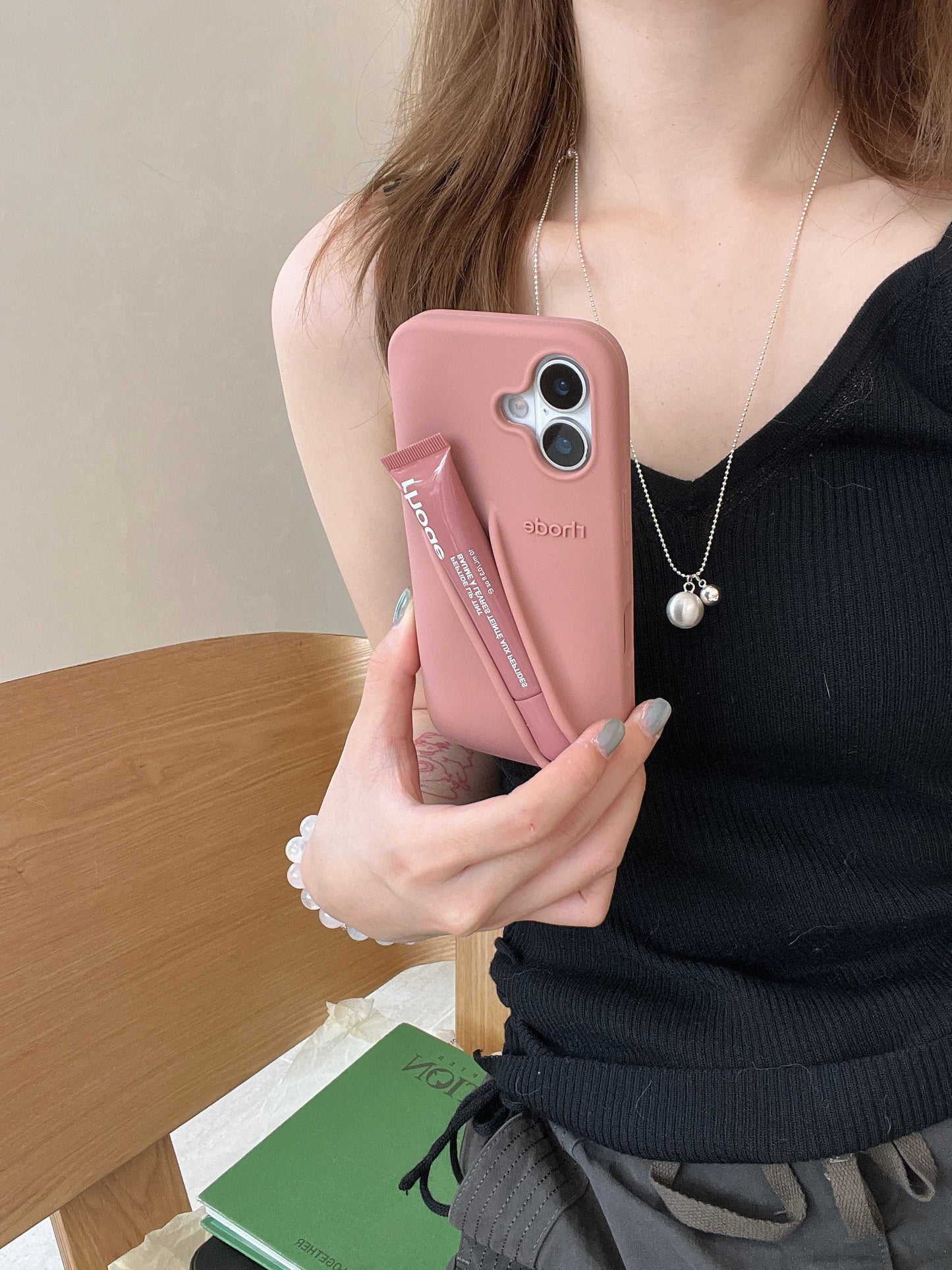 Avelena | 3D Silikon Lippenstift Handyhülle für iPhone