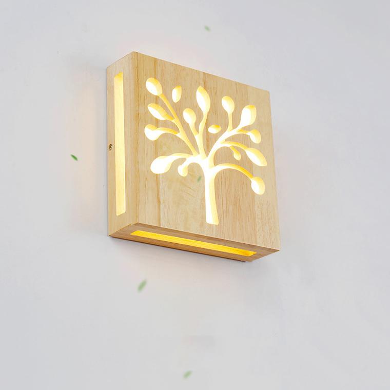 Avelena | Wandlampe - WoodGlow - Elegante LED - Essenz des Lebens im Freien drinnen