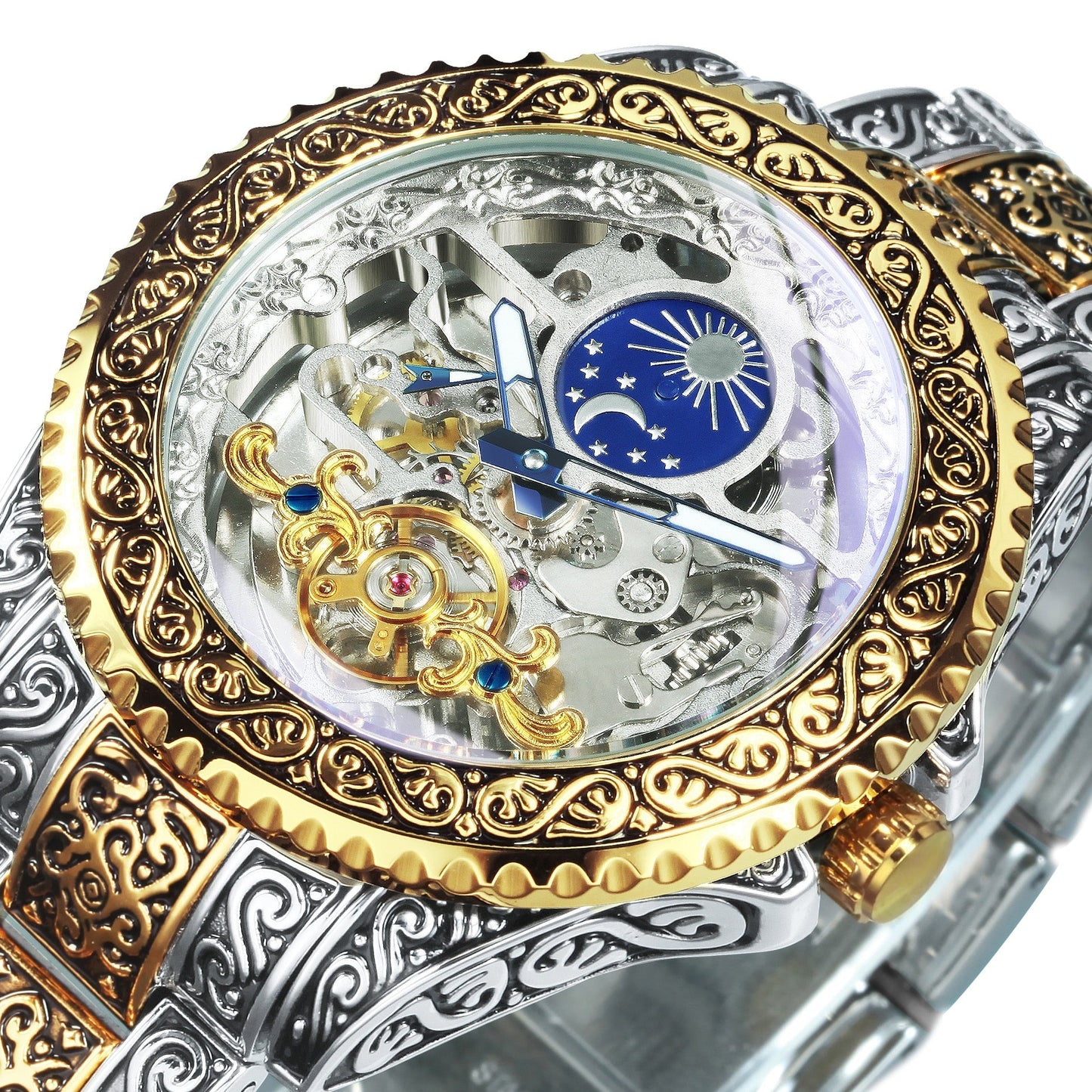 Avelena | Vintage Moon Automatikk Tourbillon Uhr