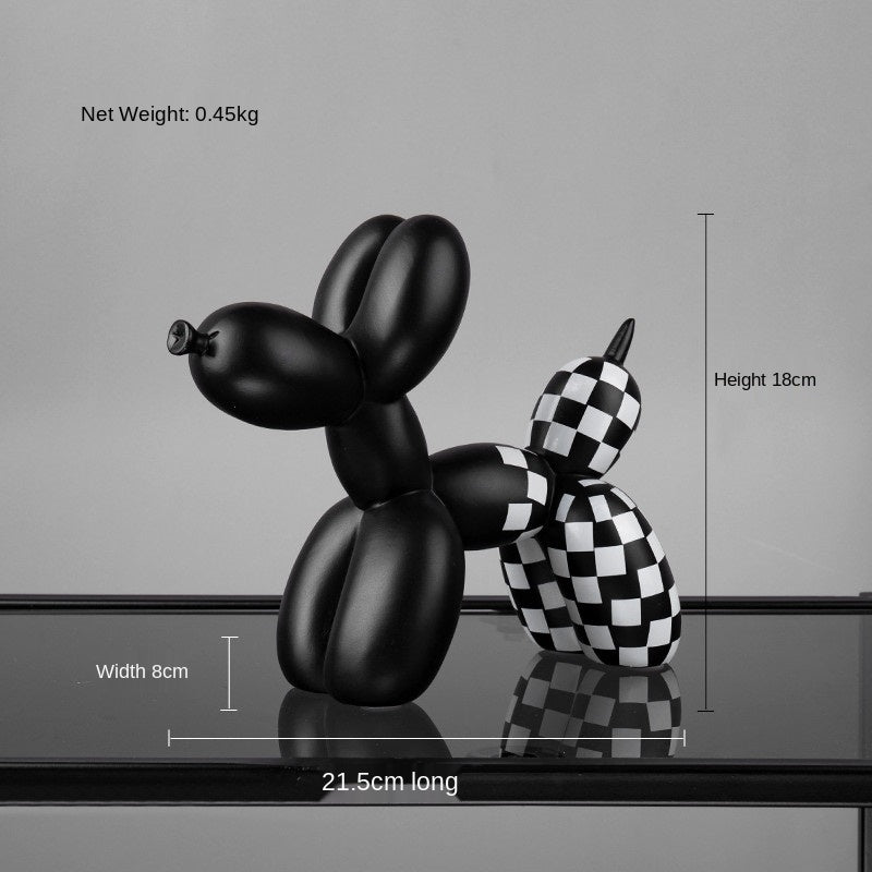 Avelena | Schwarzer und weißer Ballonhund