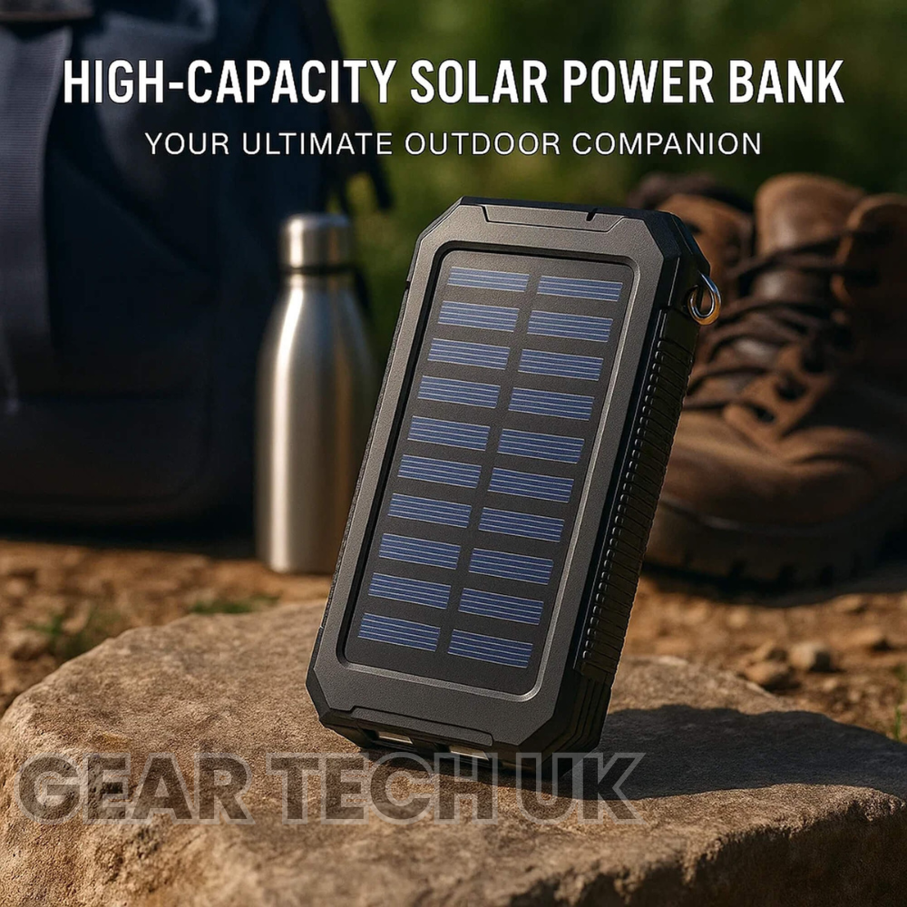 Avelena | Angel Powerbank 50000 mah wasserdichtes Solar-Ladegerät | Angelbatterie-Paket mit USB-C Schnellladung & LED-Licht