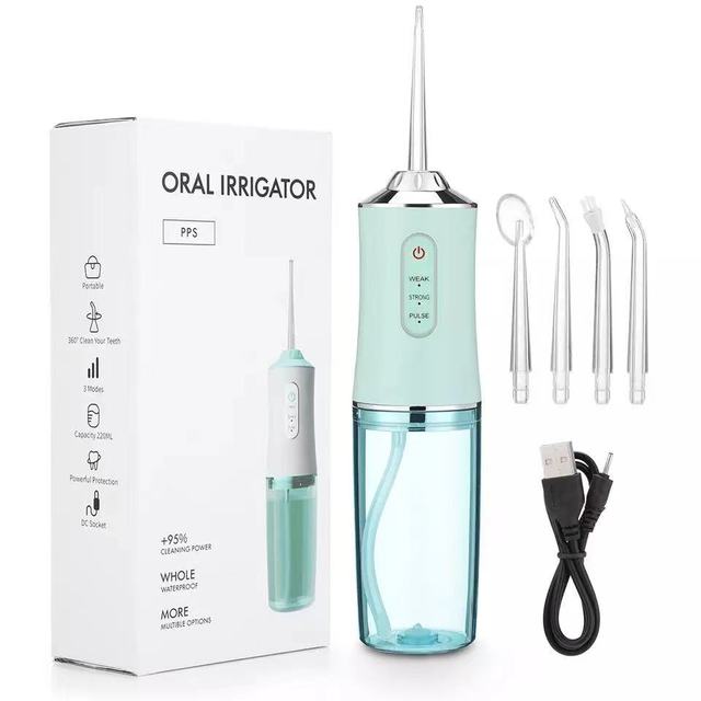 Avelena | Wasserdichter Irrigator Dentalreiniger, kabelloser & wiederaufladbarer Wasserzahnseide