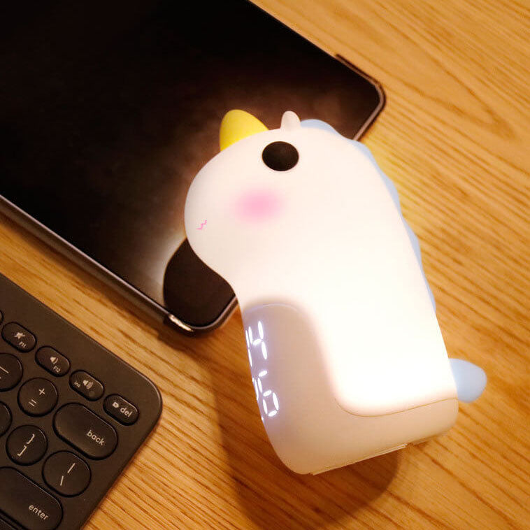 Avelena | Unilora DreamLight Wecker | Einhorn Design | Timer & LED Nachtlicht | Kinderzimmer-Deko
