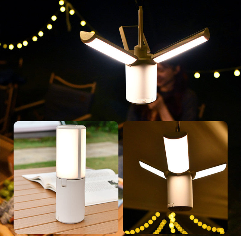 Avelena | Solar Outdoor Camping Licht Super Lange Lebensdauer Wiederaufladbares Zeltlicht