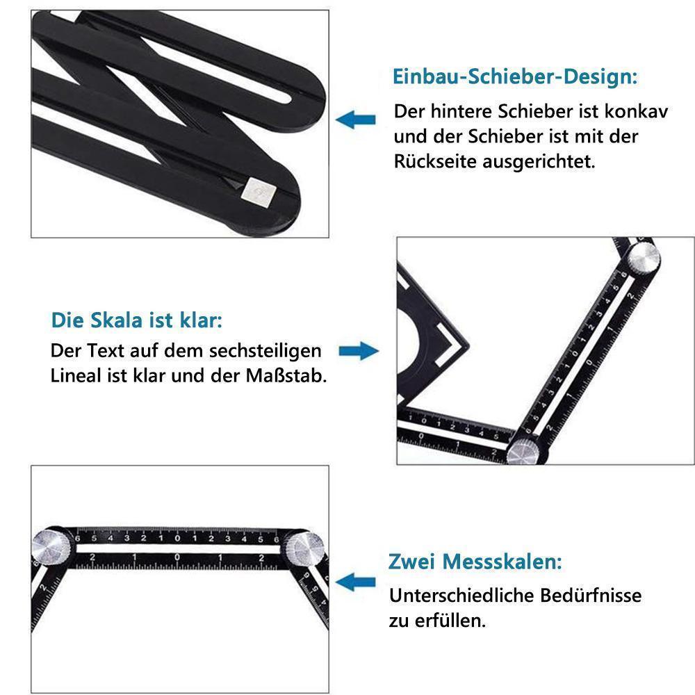 Avelena | 6-seitiges Aluminiumlegierung Winkelmessgerät