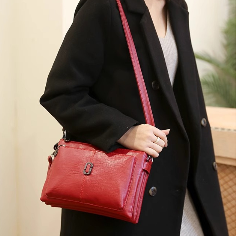 Avelena | Fosh – Damen Kleine Leder Schultertasche Premium Leder Finish