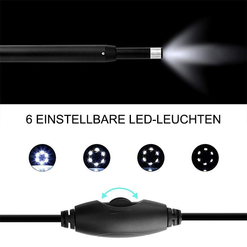Avelena | 3 in 1 Ohrreinigung Endoskop mit 6 Einstellbare LED-Licht