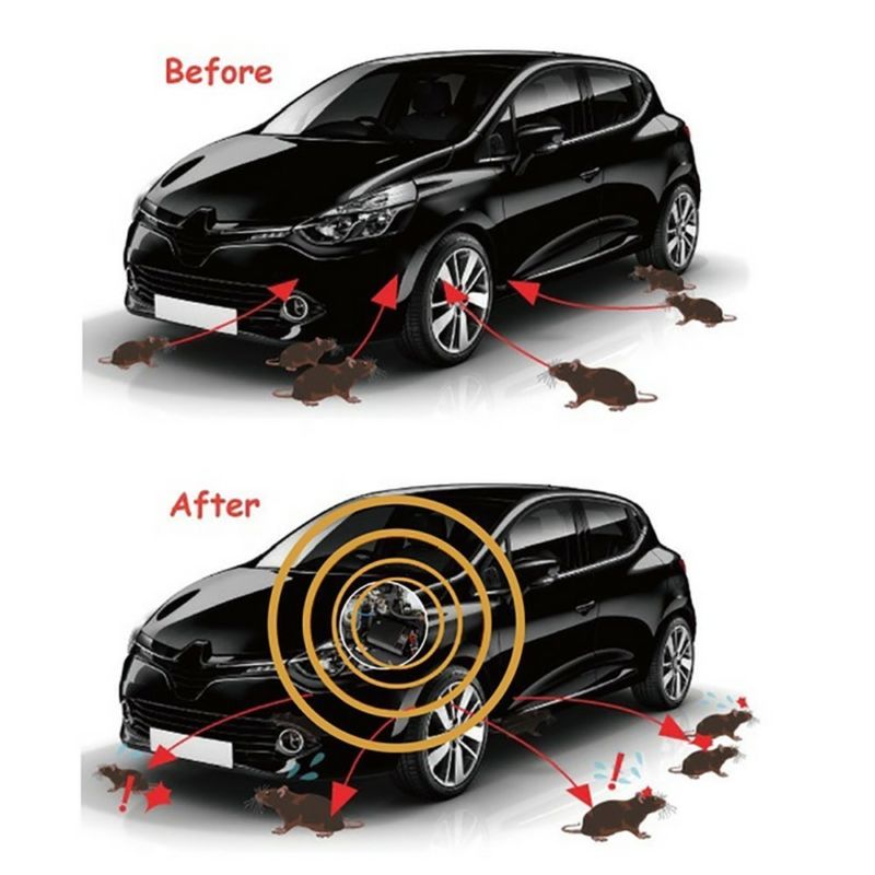 Avelena | Ultraschall-Mäuseabwehrgerät für Autos | Tragbar. Autark und effektiv zum Schutz von Fahrzeugen gegen Nagetiere