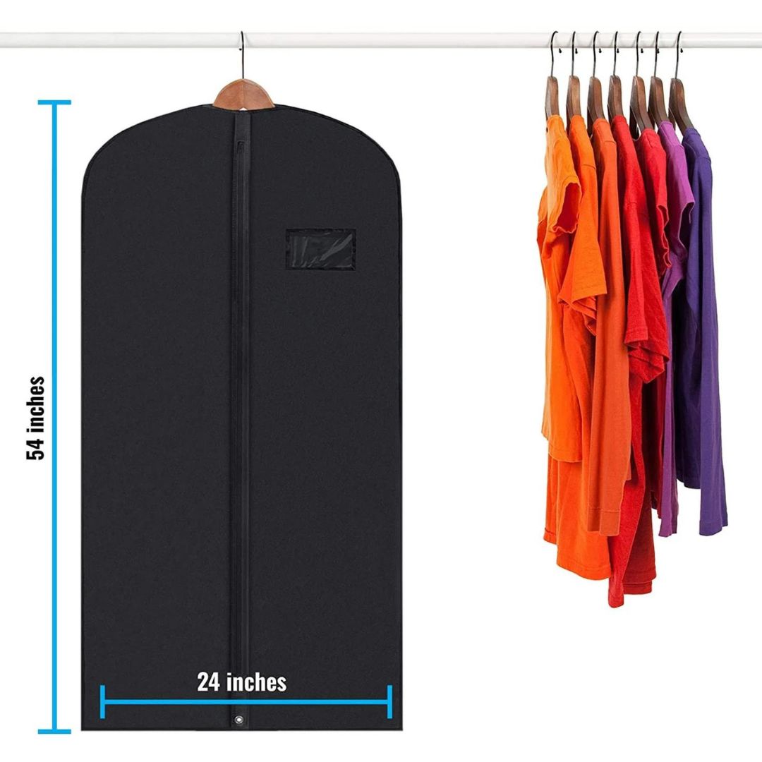 Avelena | 5 Premium Kleidersäcke - Mit durchsichtiger Fenster, wasserabweisend - 40"/54" Zoll