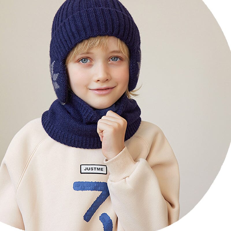 Avelena | Winter Beanie Mütze Schal Sets Warme Strickmütze