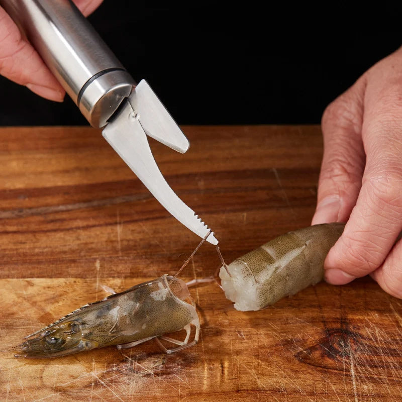 Avelena | 5 in 1 Multifunktionales Garnelenlinie Fischmaulmesser