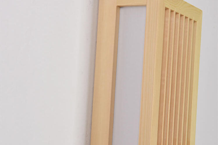 Avelena | ShizuLight | Japanische Holz-LED-Wandlampe – Minimalistische, zen-inspirierte Beleuchtung