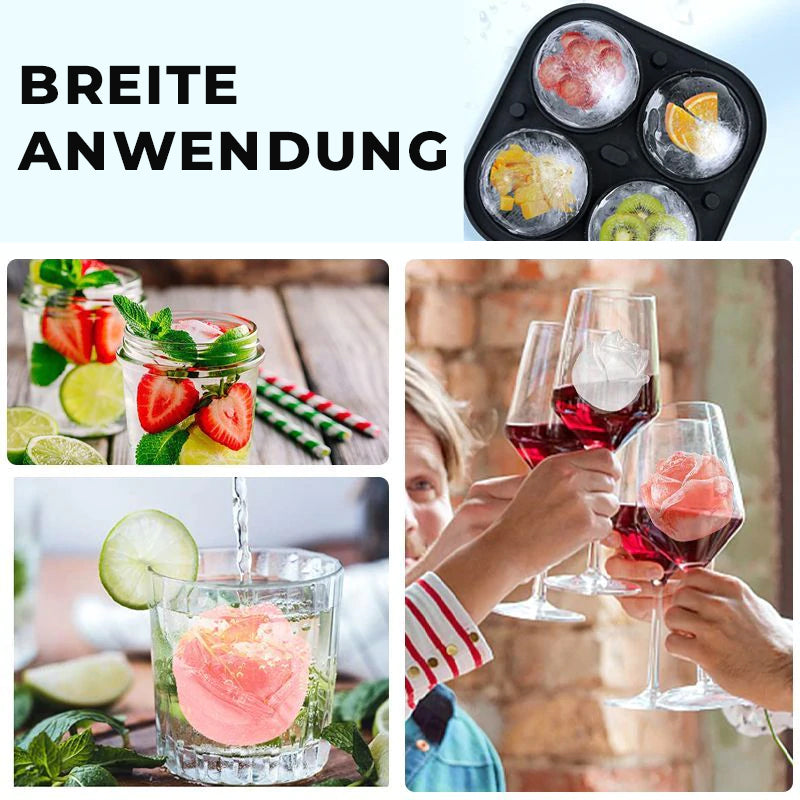 Avelena | Rosen-Eiswürfelform mit 4 Fächern